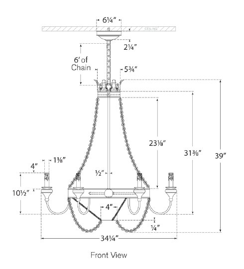 Visual Comfort Signature Julie Neill Entellina Chandelier | Perigold